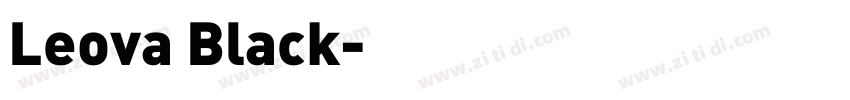 Leova Black字体转换 Leova Black字体转换